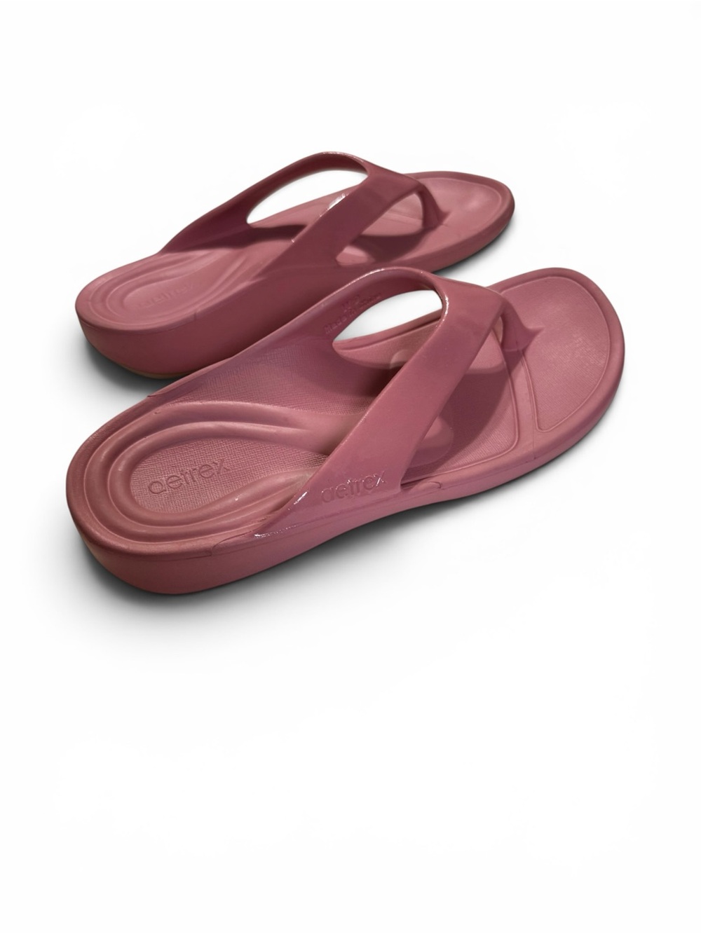 Aetrex Maui Orthotic, Flip-Flop Women’s Size 9 Mauve Pink Comfort Arch Support - Picture 5 of 11